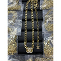 18K  Chanel Crystals Chain Necklace